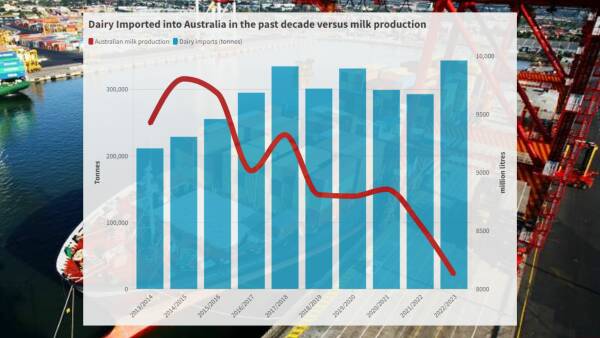 Australia losing its appetite for dairy imports, latest trade data reveals