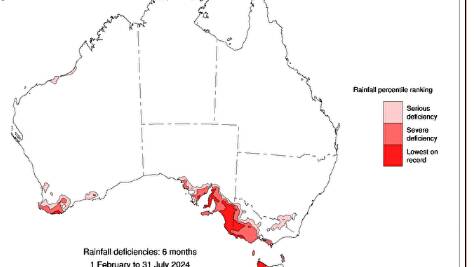 Bureau rainfall data highlights extent of drought